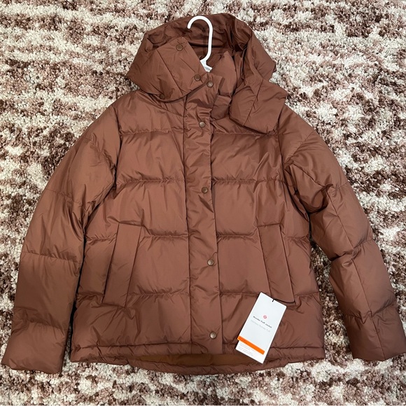 NEW lululemon Wunder puff roasted brown size 4 - Picture 1 of 1